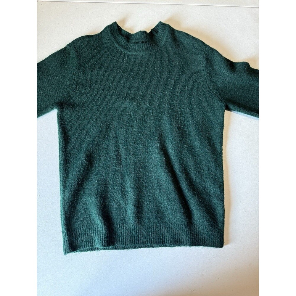 Vintage Gap y2k Green Sweater Men's Mock Neck Large Heavy Weight Size Small